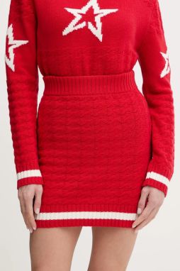 Športová sukňa Perfect Moment červená farba, mini, puzdrová, W3001262