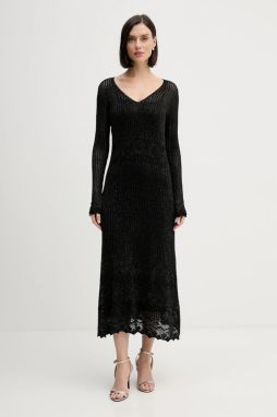 Šaty Hoss Intropia čierna farba, maxi, priliehavé, 6512541