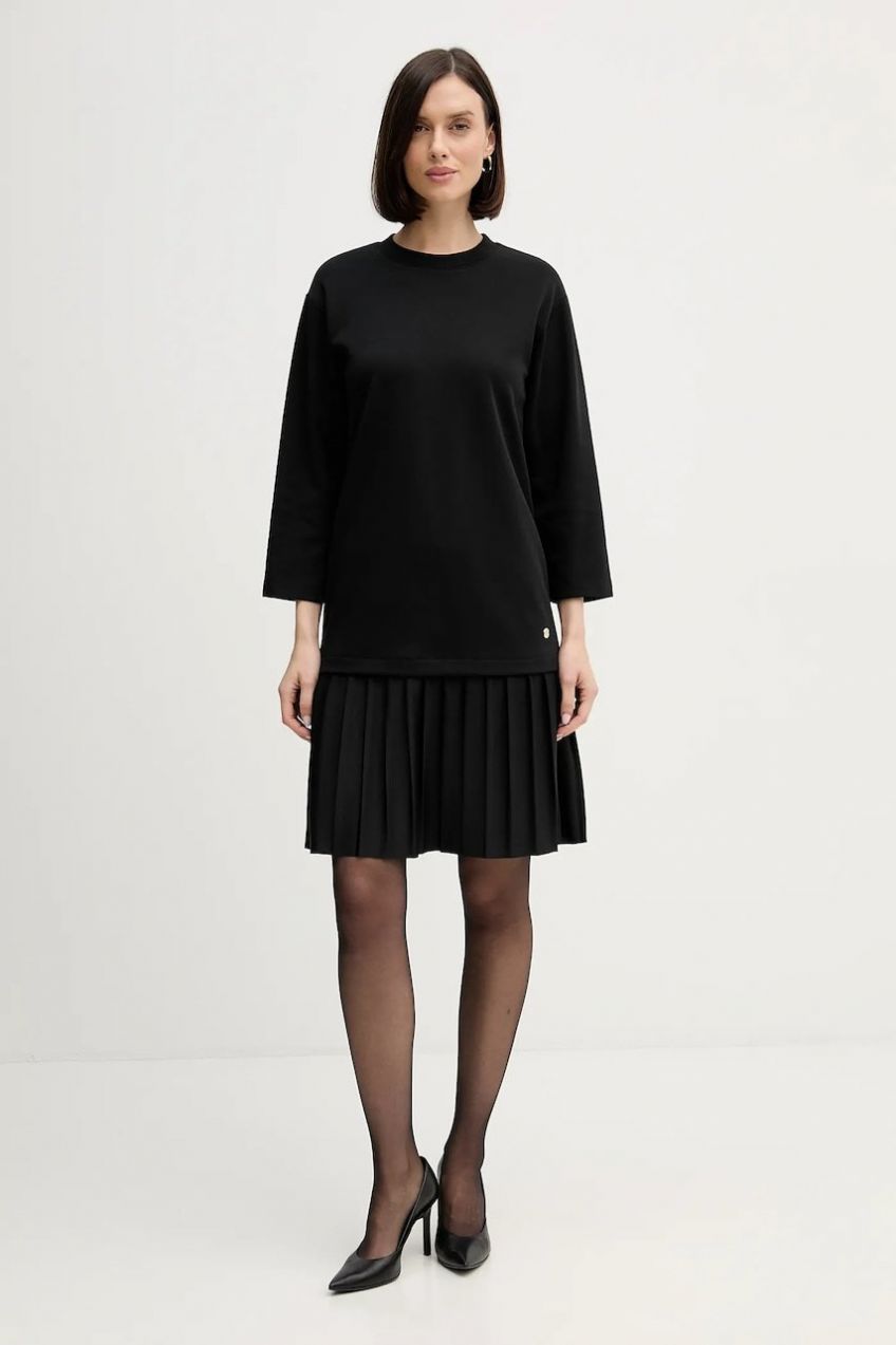 Šaty Joop! čierna farba, mini, rovný strih, 30100162