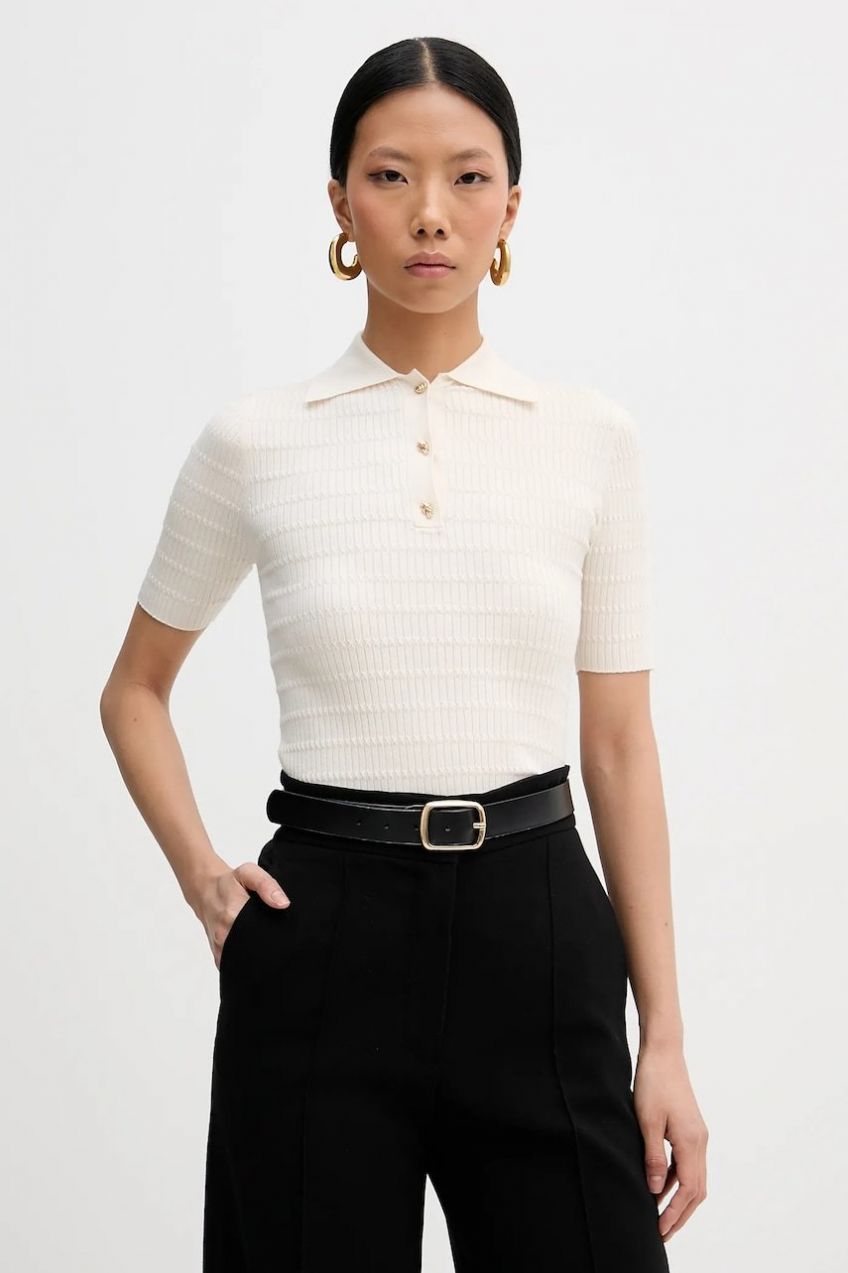 Tričko Marella LEGNO dámske, béžová farba, 2613361101200