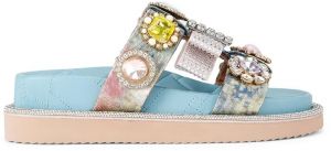 Šľapky Kurt Geiger London Ornate Orson strieborná farba, na platforme, 5392199609