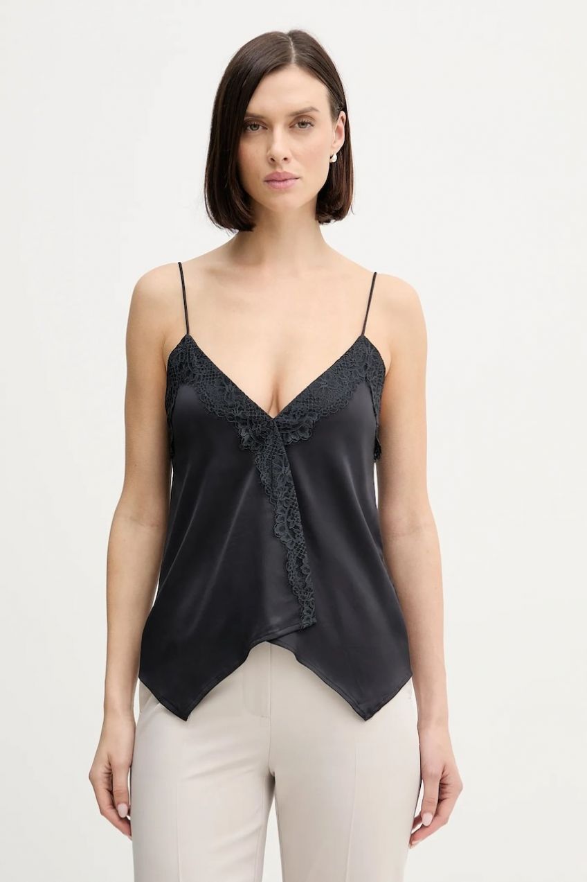 Blúzka Hoss Intropia tmavomodrá farba, jednofarebná, 5872103