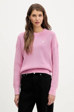 Bavlnený sveter Guess Jeans ružová farba, W6RR20 Z3HM1