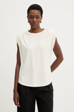 Tričko MICHAEL Michael Kors dámske, béžová farba, MR6531FH6J