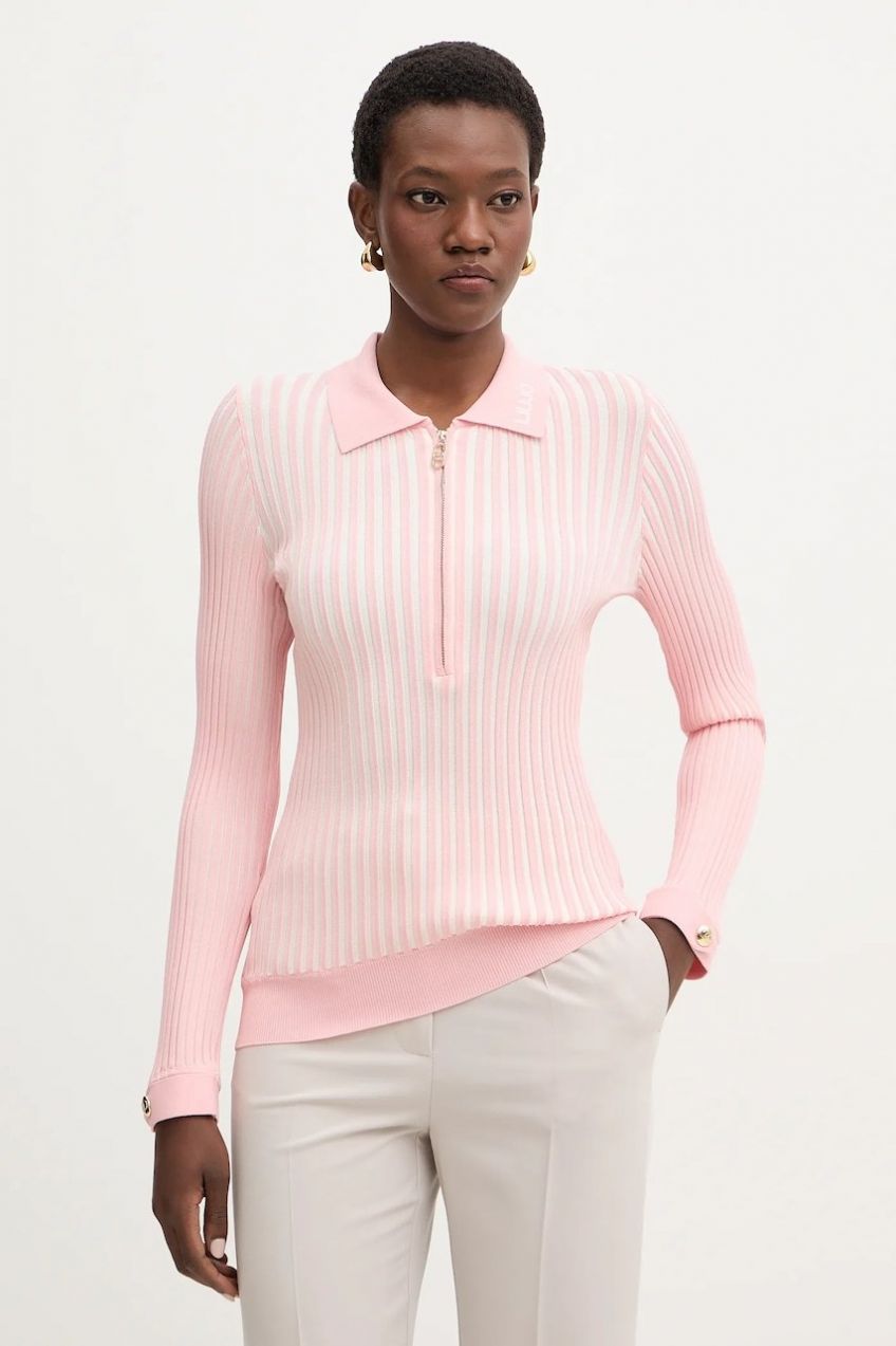 Sveter Liu Jo ružová farba, ľahké, TA6115 MS55N