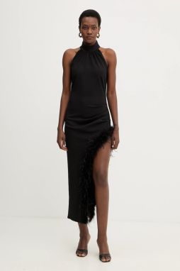 Šaty Haveone čierna farba, maxi, priliehavé, AVS-P067