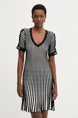 Šaty Liu Jo biela farba, mini, áčkový strih, TA6062 MS55N