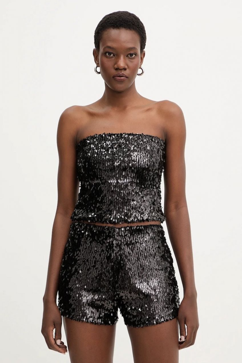 Blúzka Haveone čierna farba, jednofarebná, RMA-P054