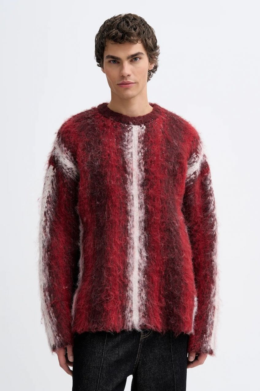 Sveter The Ragged Priest červená farba, teplé, RPAW252017KW