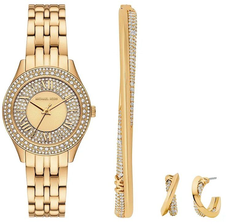 Hodinky Michael Kors dámske, zlatá farba, MK4974SET