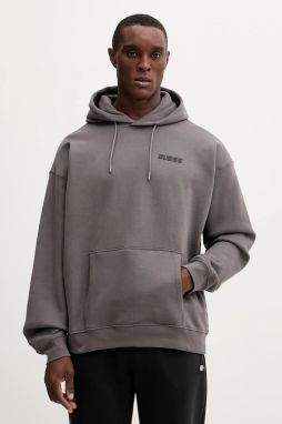 Mikina Guess EMIS šedá farba, s kapucňou, Z4YQ00 K9V31