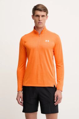 Tréningová mikina Under Armour UA Tech Geotessa oranžová farba, vzorovaná, 1385260