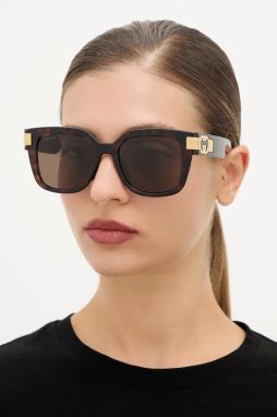 Slnečné okuliare Gucci dámske, hnedá farba, GG1690SK,