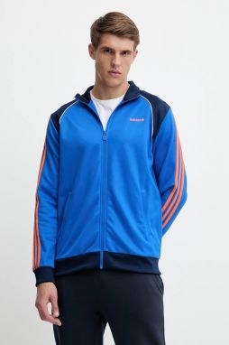 Mikina adidas Originals fialová farba, vzorovaná, JC8387