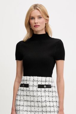 Sveter Guess JAYLA čierna farba, s polorolákom, W5YR04 Z0040