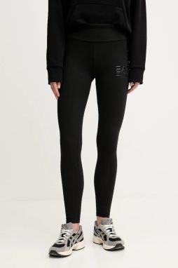 Legíny EA7 Emporio Armani čierna farba, s potlačou, AF12484.7W000426
