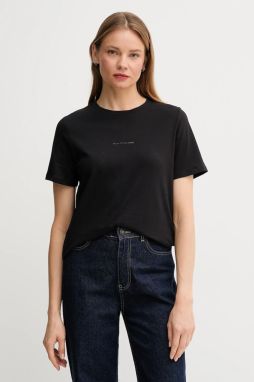 Bavlnené tričko Marc O'Polo dámske, čierna farba, 5000006276