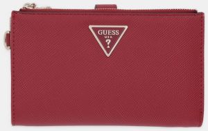 Peňaženka Guess LAUREL dámska, červená farba, SWZG74 59157