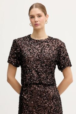 Blúzka IBlues BASILIO hnedá farba, jednofarebná, 2527976015200