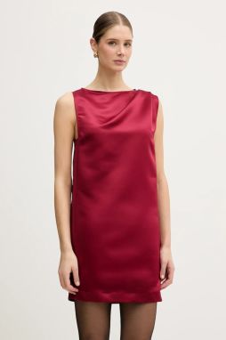 Šaty IBlues CALERNO červená farba, mini, rovný strih, 2527226015200