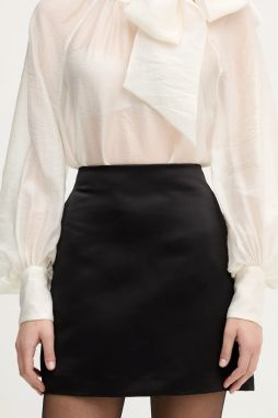 Sukňa IBlues NEGOCE čierna farba, mini, áčkový strih, 2527106015200