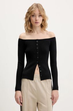 Sveter Abercrombie & Fitch čierna farba, ľahký, KI150-5429-900