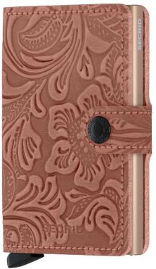 Kožená peňaženka Secrid dámska, ružová farba