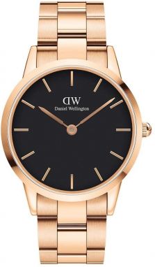 Hodinky Daniel Wellington Iconic Link 40 pánske, ružová farba