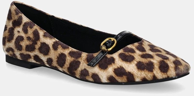 Semišové baleríny Kurt Geiger London Flexi Ballerina