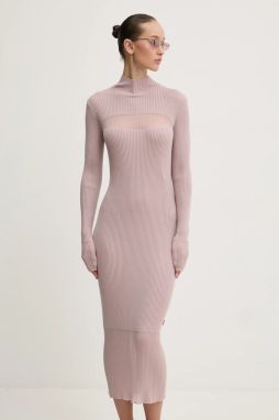 Vlnené šaty Diesel M-SLINT DRESS