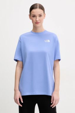Bavlnené tričko The North Face Essential dámske, fialová farba, NF0A87NQ0YI1