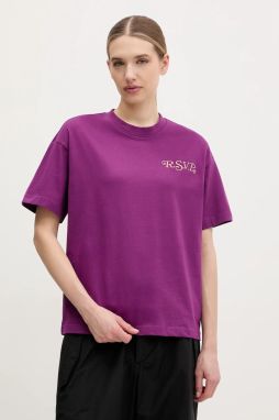 Bavlnené tričko Fila Leffinge dámske, ružová farba, FAW1029