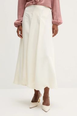 Sukňa MAX&Co. béžová farba, maxi, áčkový strih, 2526106061200