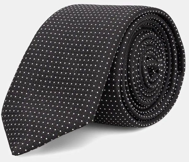 Kravata s prímesou hodvábu HUGO Tie cm 6