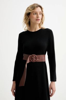 Kožený opasok Answear.LAB hnedá farba