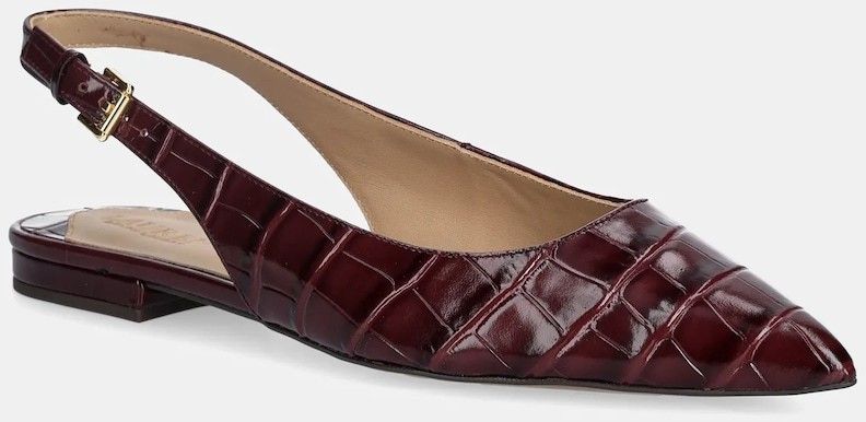 Kožené balerínky Lauren Ralph Lauren Londyn Slbck