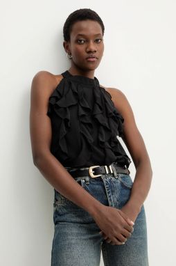 Blúzka Answear.LAB čierna farba, jednofarebná