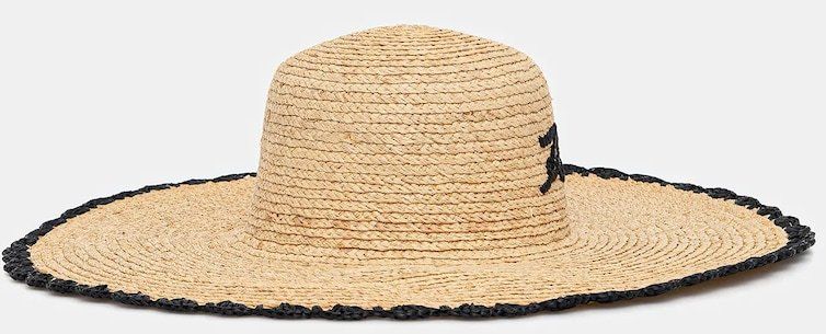 Klobúk Karl Lagerfeld K/SIGNATURE béžová farba, B1W46084