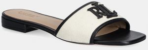 Šľapky Lauren Ralph Lauren Everley Sld2 béžová farba, 802P04395004