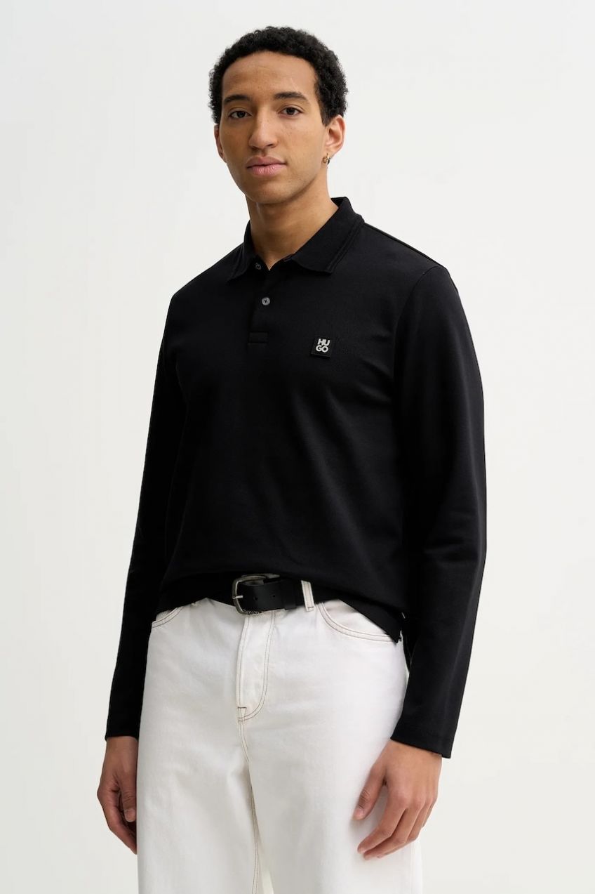 Tričko s dlhým rukávom HUGO Dinote