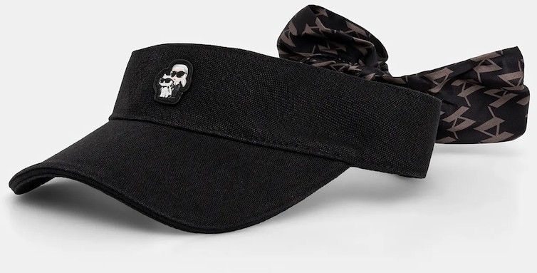 Šilt Karl Lagerfeld IKON čierna farba, B1W33021