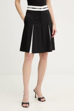 Sukňa s prímesou vlny Karl Lagerfeld