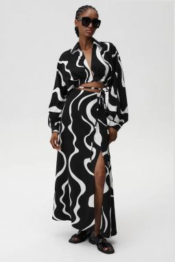 Sukňa s prímesou ľanu Undress Code Athena Skirt