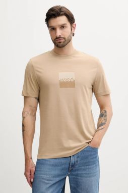 Bavlnené tričko HUGO Dusplit