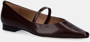 Kožené balerínky BOSS Charlize