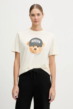 Bavlnené tričko Guess TEDDY BEAR