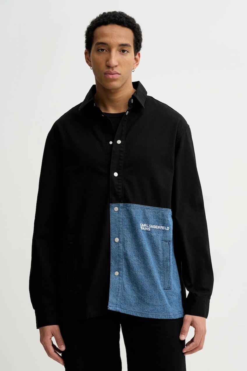 Rifľová košeľa Karl Lagerfeld Jeans