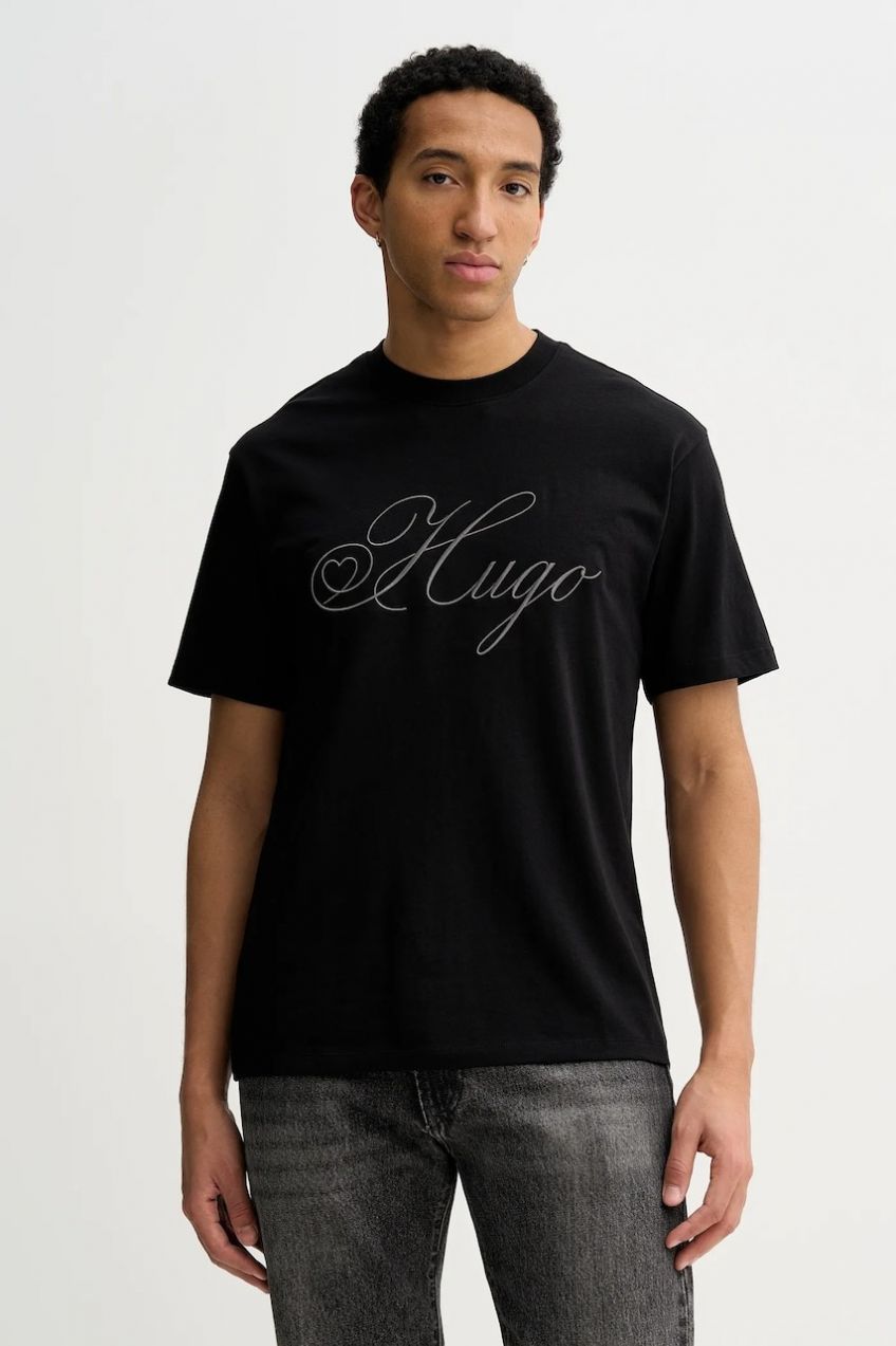 Bavlnené tričko HUGO Dalent