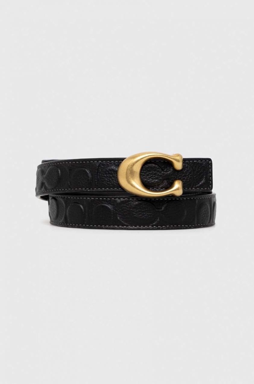 Obojstranný kožený opasok Coach