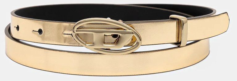 Kožený opasok Diesel OVAL D-LOGO B-1DR